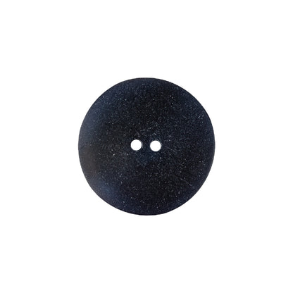 Italian Dark Navy and Blue Beveled Edge 2-Hole Plastic Button - 32L/20mm Detail