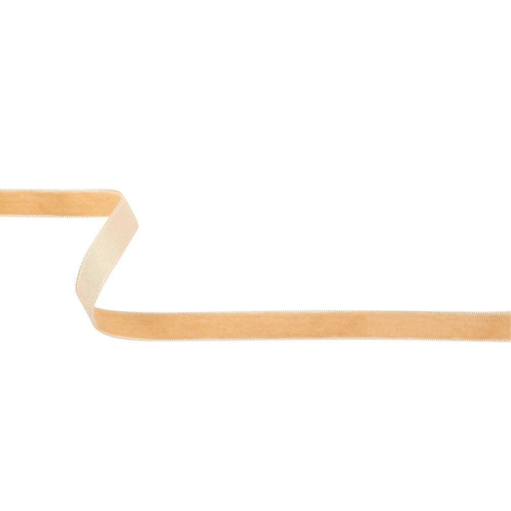 Desert Dust Single Face Velvet Ribbon - 0.5"