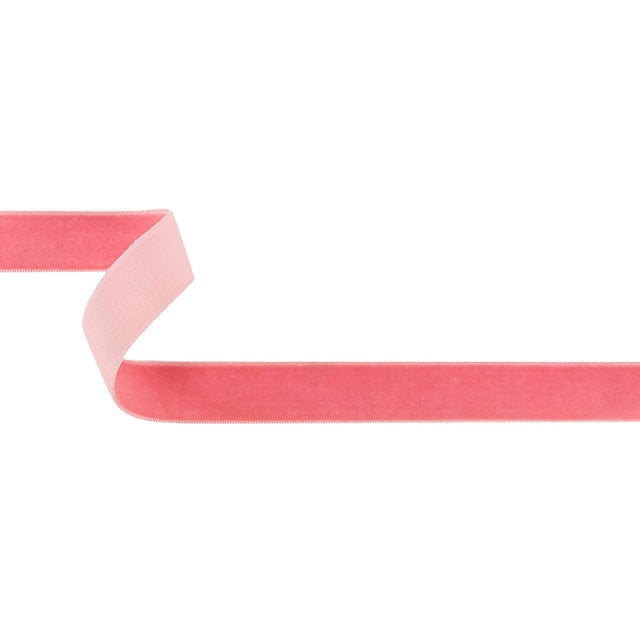 Pretty in Pink Single Face Velvet Ribbon - 0.75"