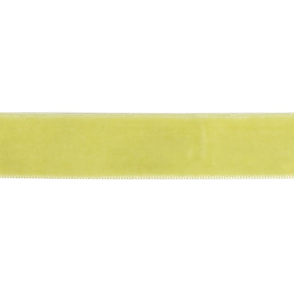 Pale Green Single Face Velvet Ribbon - 0.75" Detail