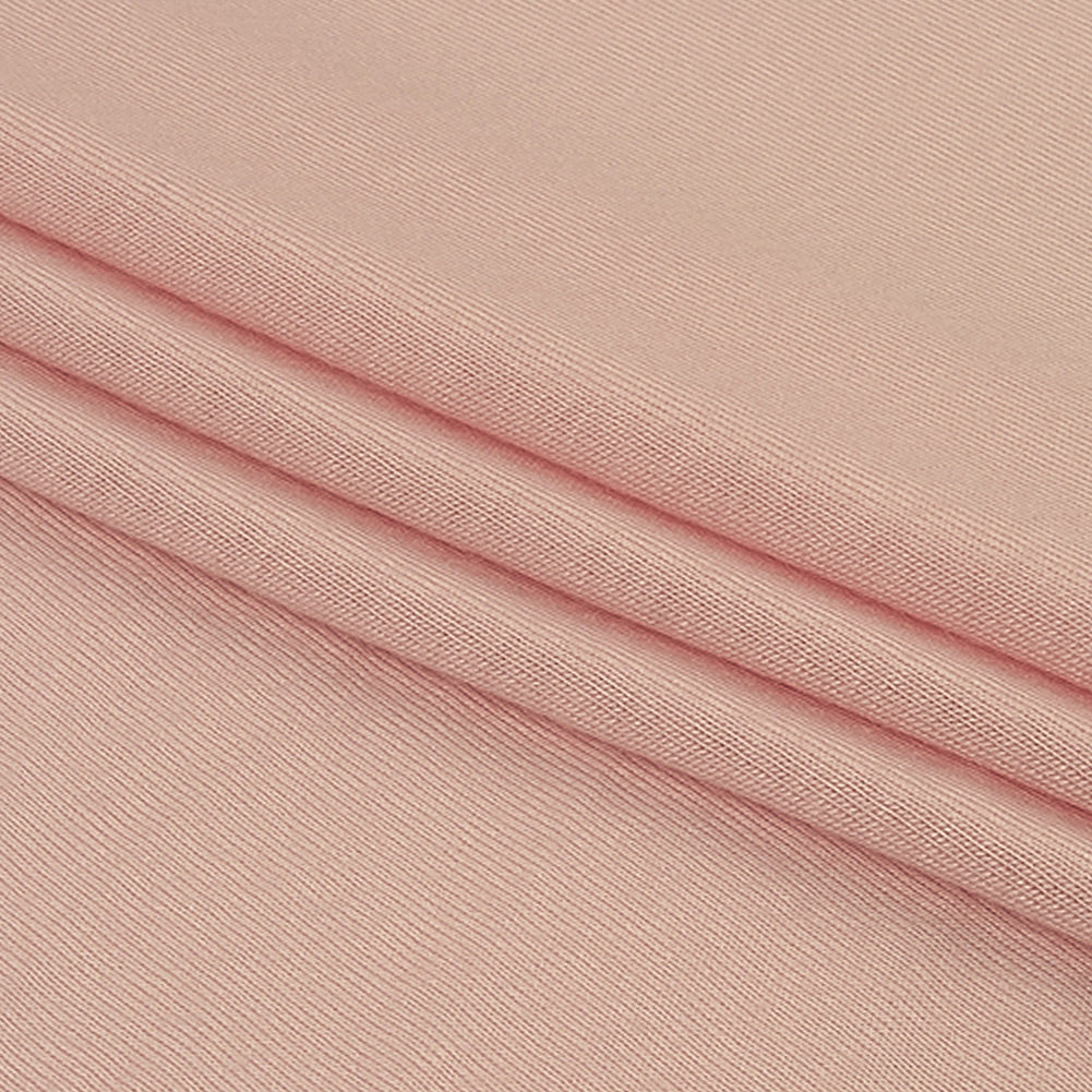 Baby Pink Lightweight Stretch Rayon Jersey Folded
