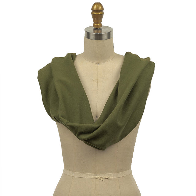 Cotton Tubular 1x1 Rib Knit - Chive