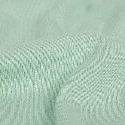 Cotton Tubular 1x1 Rib Knit - Dusty Aqua Detail