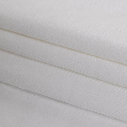 Cotton Tubular 1x1 Rib Knit - Blanc de Blanc Folded