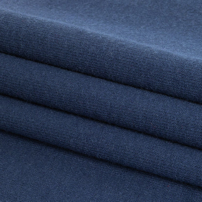 Cotton Tubular 1x1 Rib Knit - Sargasso Sea Blue Folded