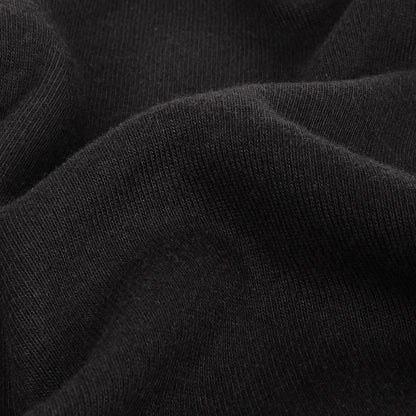Cotton Tubular 1x1 Rib Knit - Black Detail