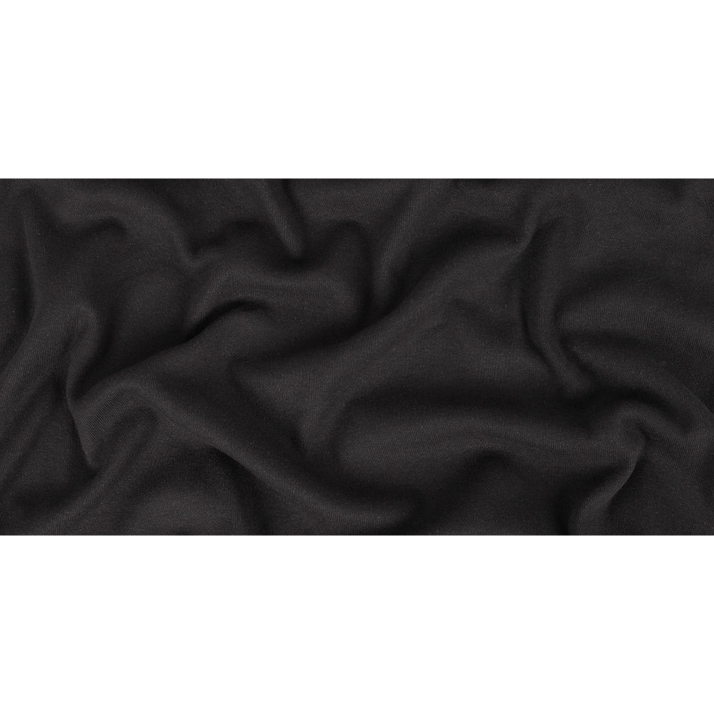 Cotton Tubular 1x1 Rib Knit - Black