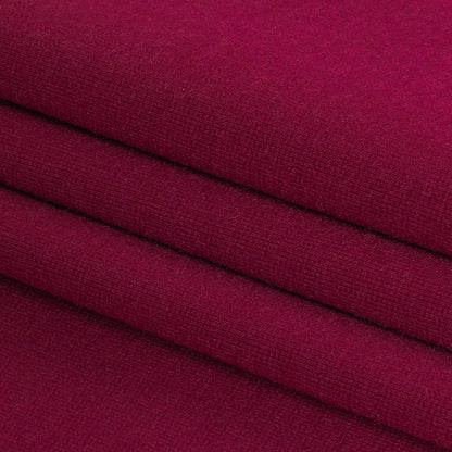 Beet Red Polyester Ponte de Roma Folded