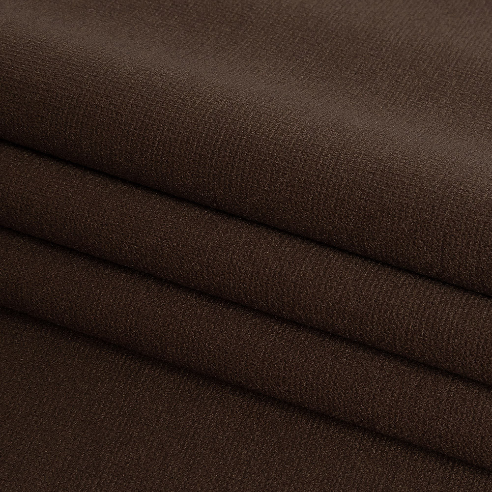 Black Coffee Polyester Ponte de Roma Folded