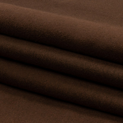 Brown Brushed Cotton Twill Flannel Folded