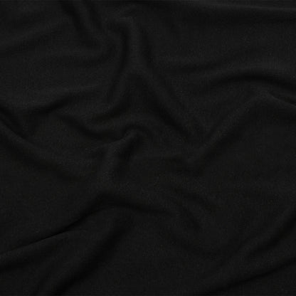 Faded Black Cotton Tubular 1x1 Rib Knit