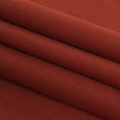 Tubular Cotton Jersey - Rust Folded