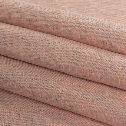 Heathered Rose Quartz and Gray Tubular Cotton Jersey Folded