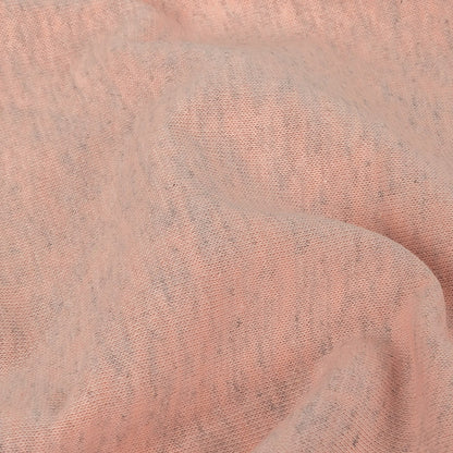 Heathered Rose Quartz and Gray Tubular Cotton Jersey Detail