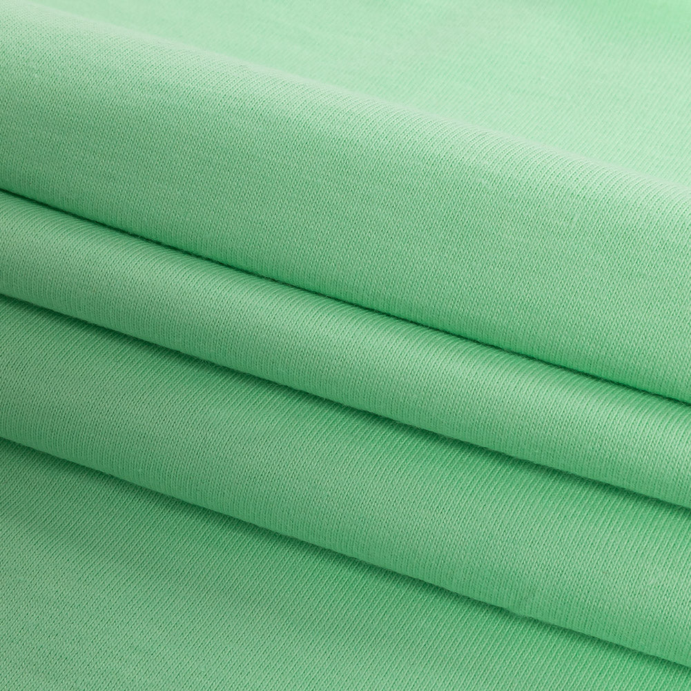 Neon Mint Tubular Cotton Jersey Folded