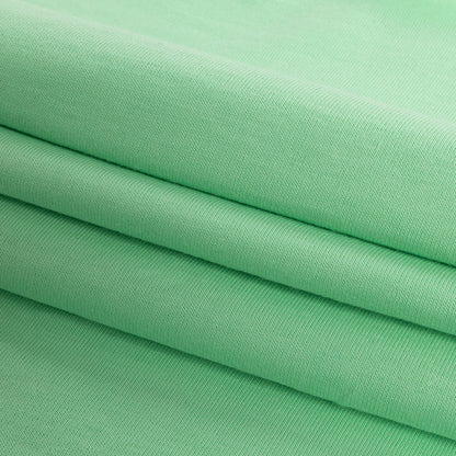 Neon Mint Tubular Cotton Jersey Folded