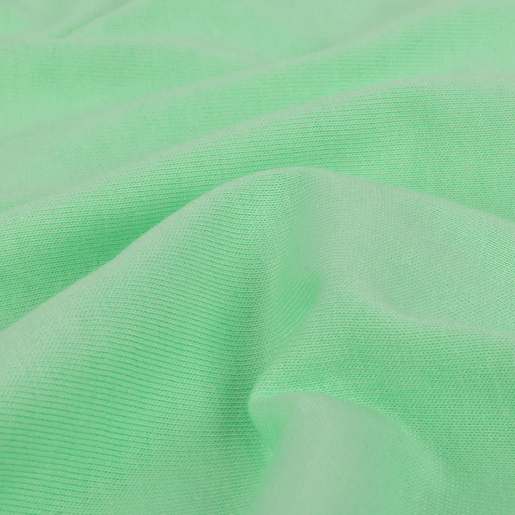 Neon Mint Tubular Cotton Jersey Detail
