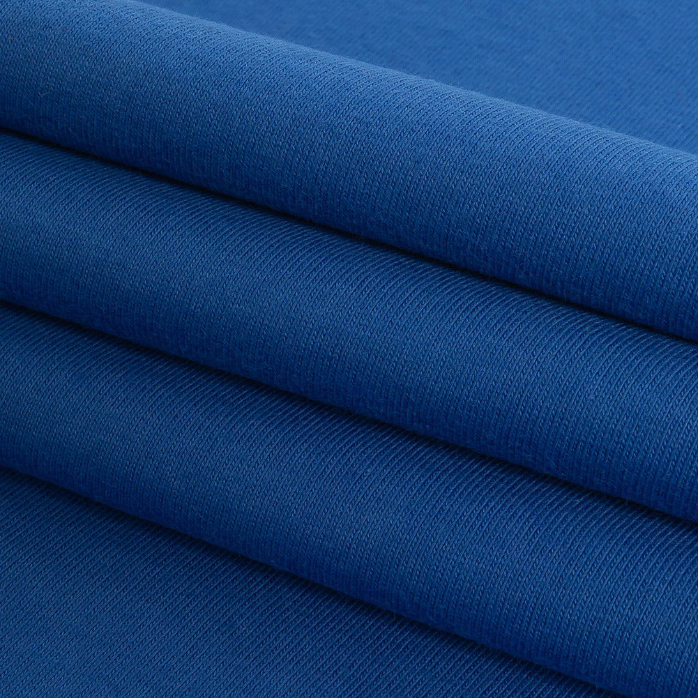 Dazzling Blue Tubular Cotton Jersey Folded