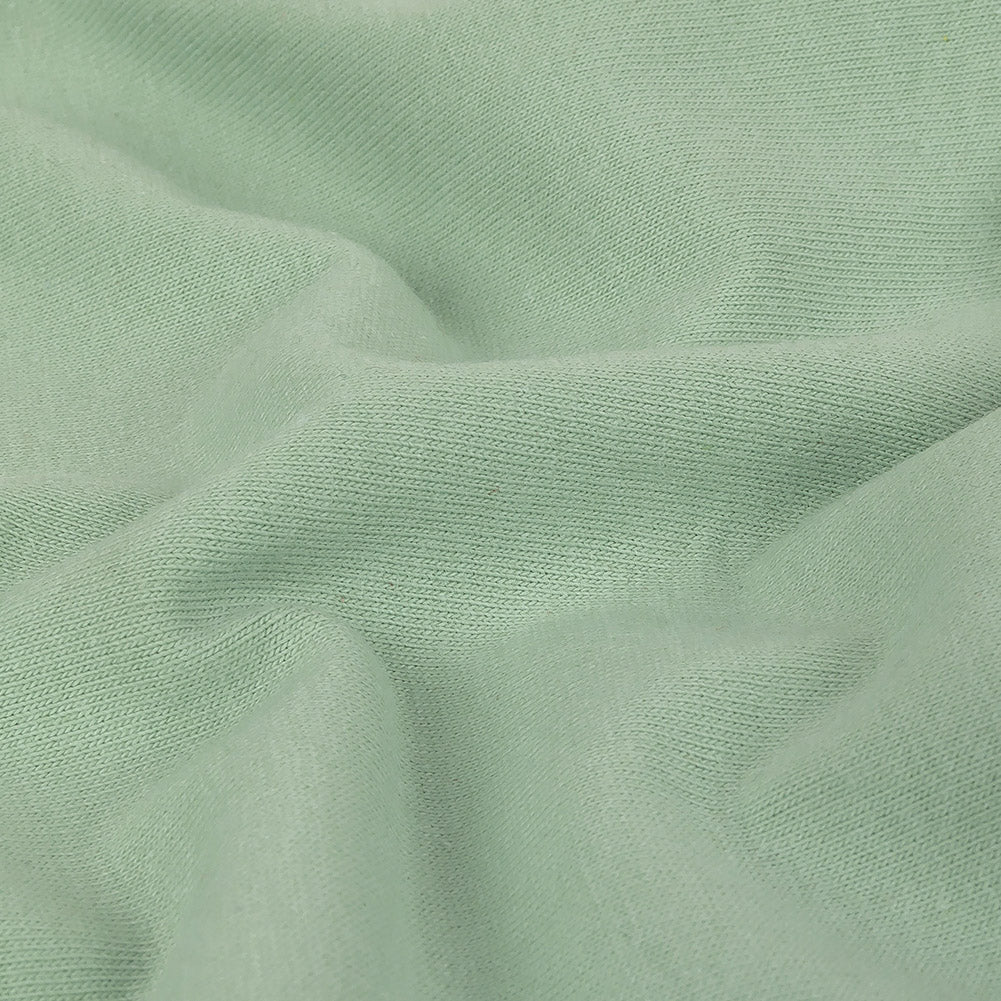 Tubular Cotton Jersey - Celadon Detail