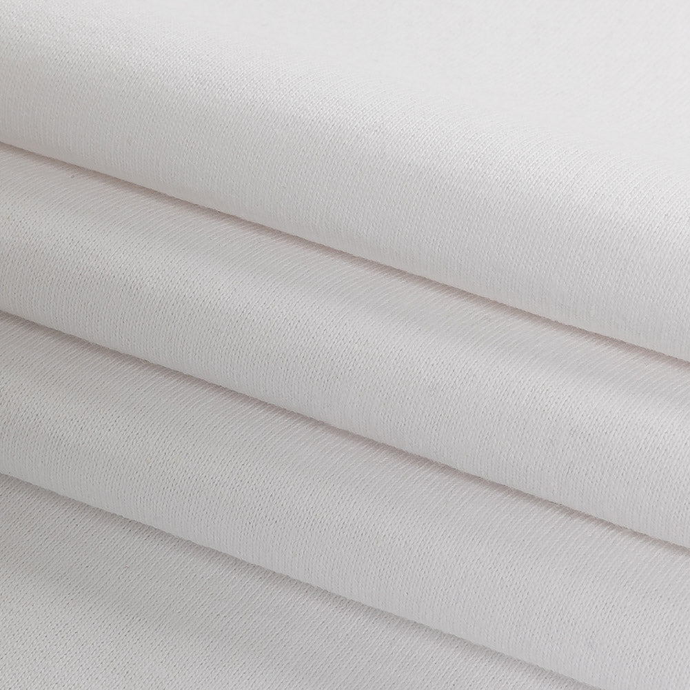 White Tubular Cotton Jersey Folded