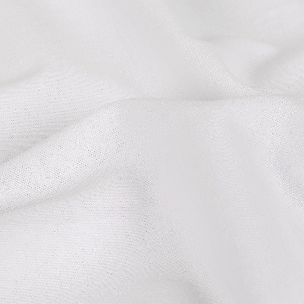 White Tubular Cotton Jersey Detail