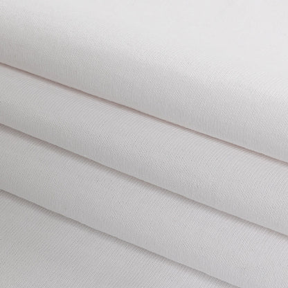White Cotton Tubular Jersey Folded