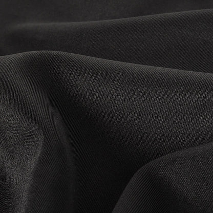Black Polyester Tricot Detail