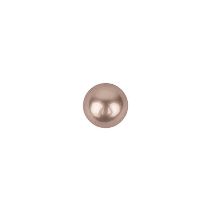 Pearlized Glamour Gold Shiny Dome Shaped Shank Back Button - 12L/7.5mm