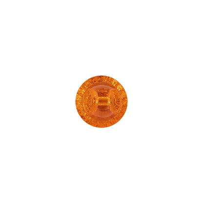 Translucent Vibrant Orange Abstract Radiating Shank Back Glass Button - 16L/10mm Detail