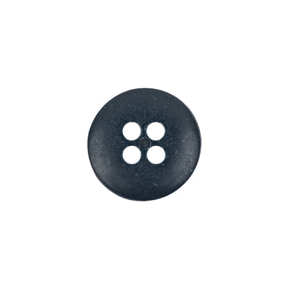 Dark Navy Shallow Plate 4-Hole Plastic Button - 24L/15mm Detail