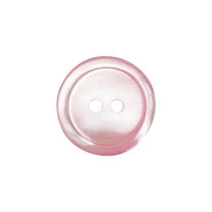 Crocus Pink Moon Shallow Plate 2-Hole Plastic Button - 32L/20mm