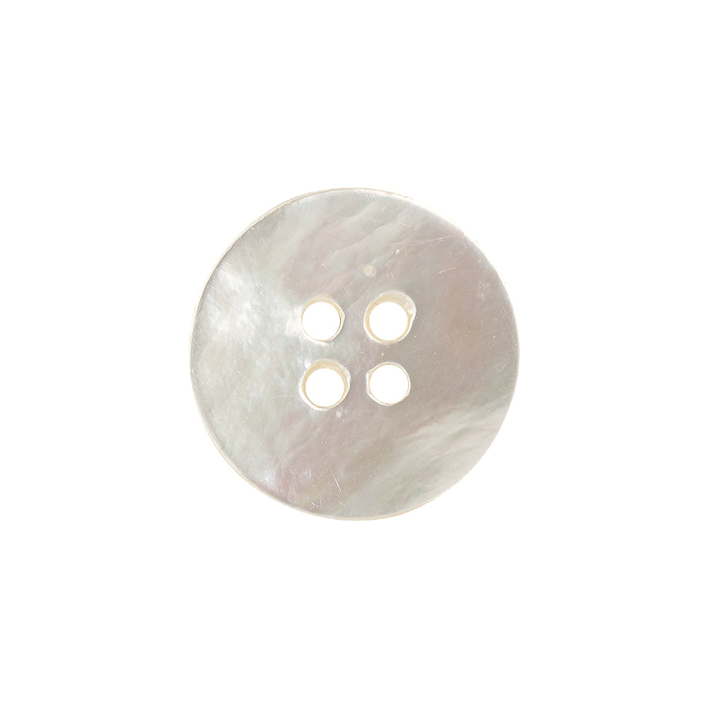 Seedpearl Iridescent Shallow Plate 4-Hole Plastic Button - 32L/20mm Detail