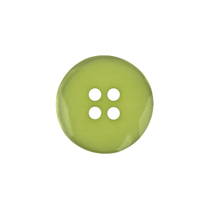Shiny Lime Shallow Plate 4-Hole Plastic Suit Button - 32L/20mm Detail