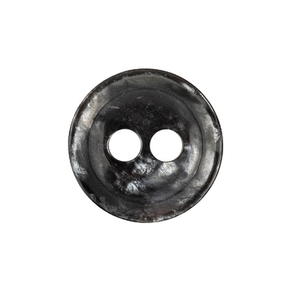 Italian Thunder Storm Gray Tiny Mound 2-Hole Plastic Blazer Button - 36L/23mm