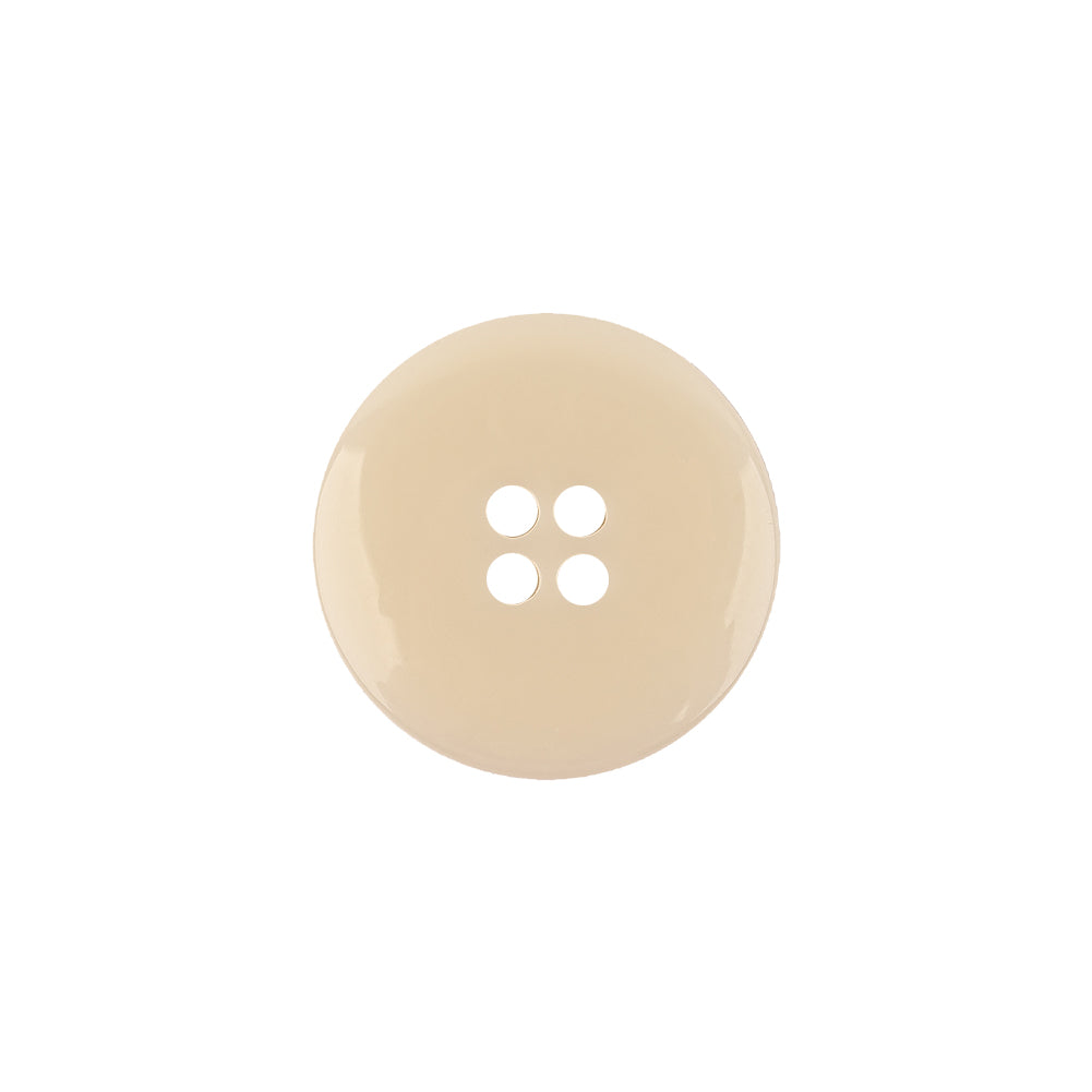 Italian Translucent Antique White Semi-Iridescent 4-Hole Plastic Blazer Button - 28L/18mm Detail
