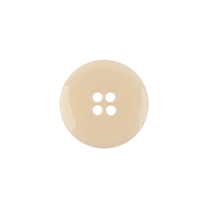Italian Translucent Antique White Semi-Iridescent 4-Hole Plastic Blazer Button - 28L/18mm Detail