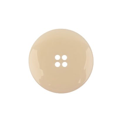 Italian Translucent Antique White Semi-Iridescent 4-Hole Plastic Blazer Button - 36L/23mm Detail
