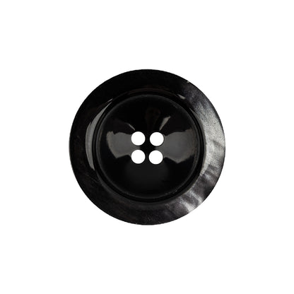 Italian Thunder Storm Semi-Iridescent 4-Hole Plastic Blazer Button - 36L/23mm