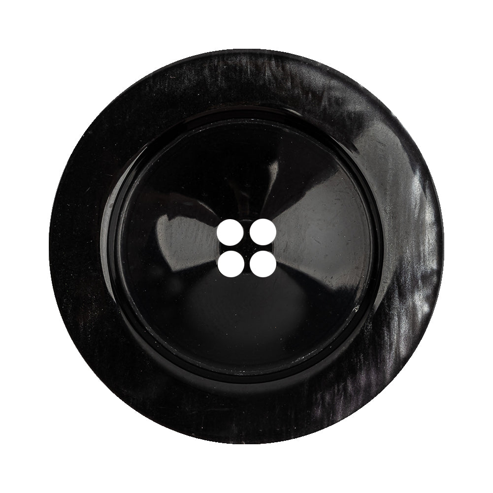 Italian Thunder Storm Semi-Iridescent 4-Hole Plastic Blazer Button - 54L/34mm