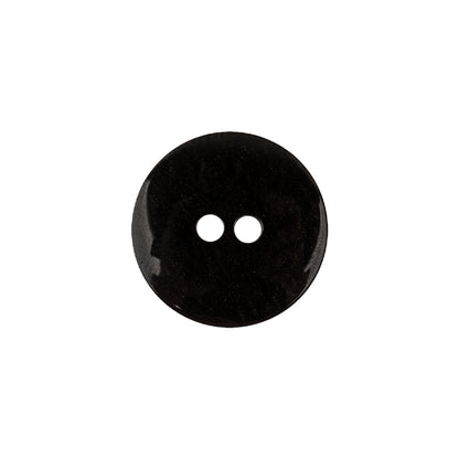 Italian Deep Gray with Translucent Silver-tinted Rim 2-Hole Inkwell Button - 28L/18mm Detail