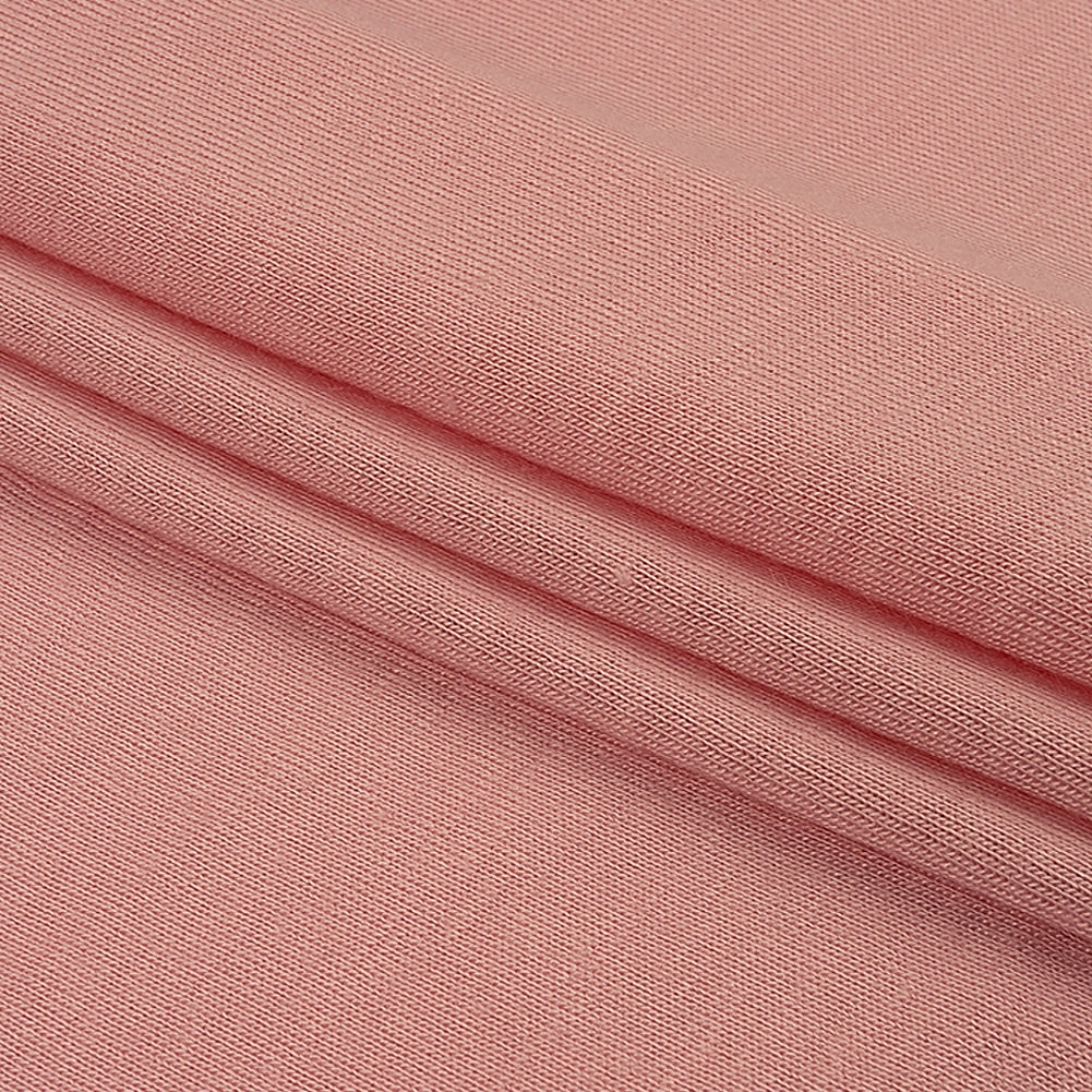 Rosebloom Pink Stretch Rayon Jersey Folded