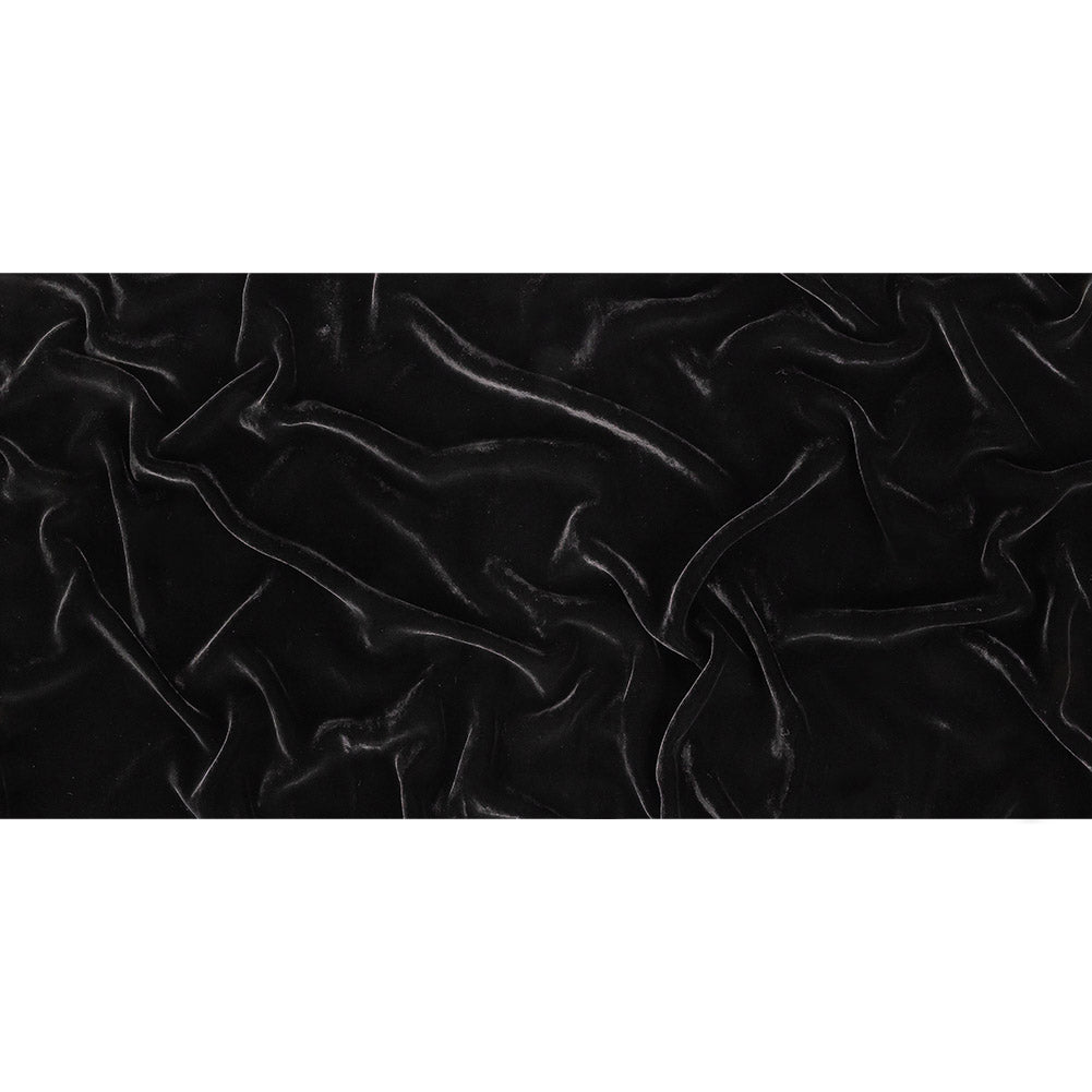 Ralph Lauren Black Silk and Viscose Velvet Full