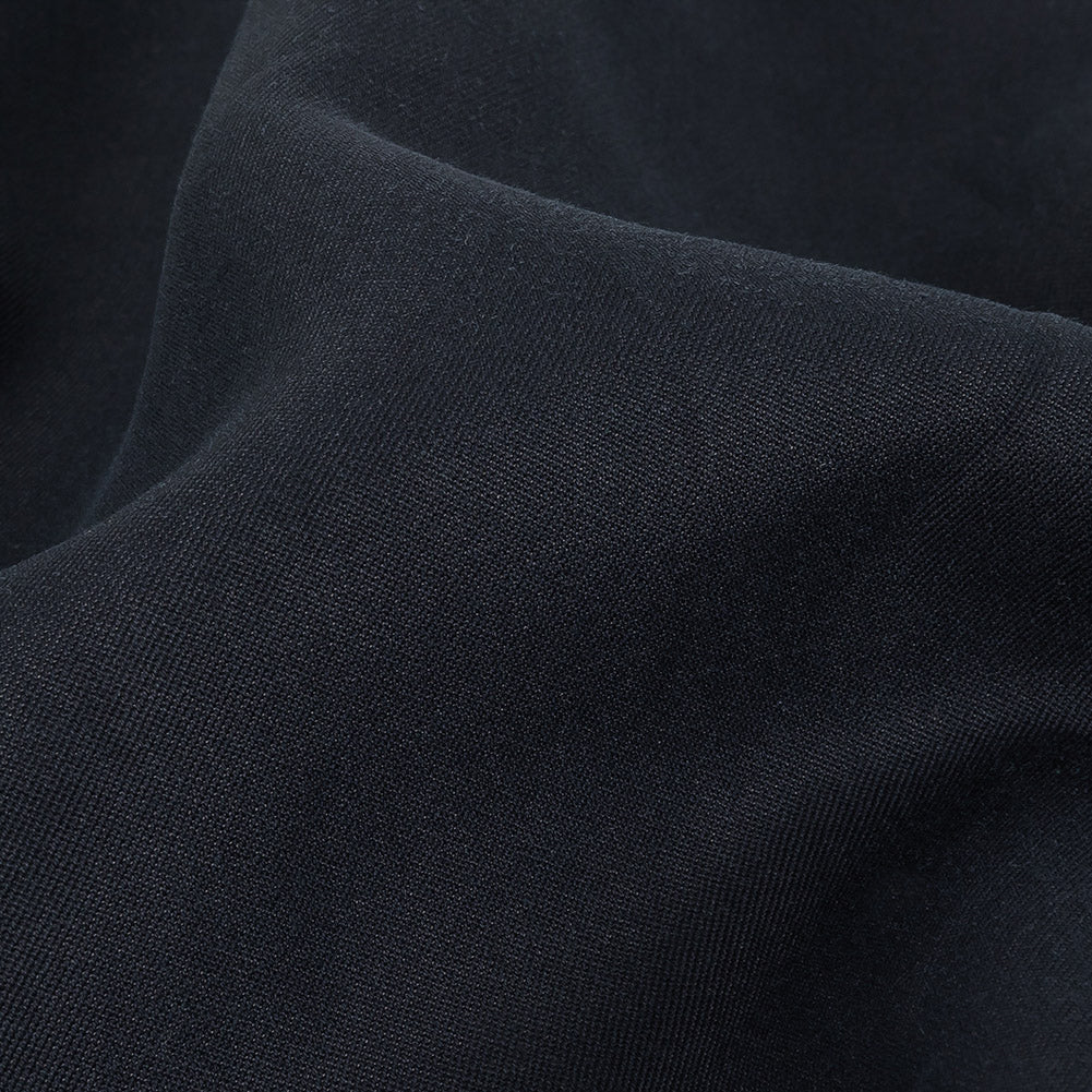 Navy Thick Cotton and Rayon Twill Detail