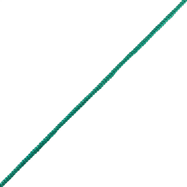 Teal Cotton Blend Braided Trim - 0.25"