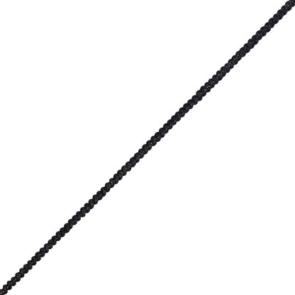 Navy and Gray Cotton Blend Braided Trim - 0.25"