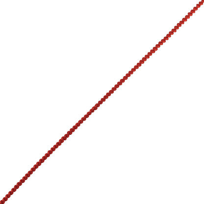 Red Cotton Blend Braided Trim - 0.1875"