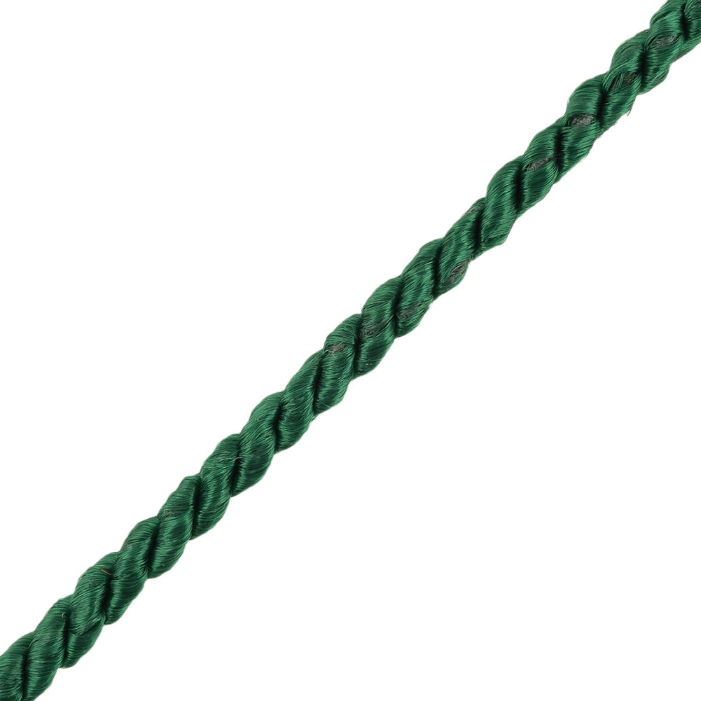 Emerald Green Cotton Blend Twisted Cord - 3mm Detail