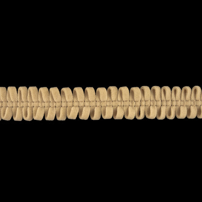 Cream Loopy Faux Suede Trim - 0.625"