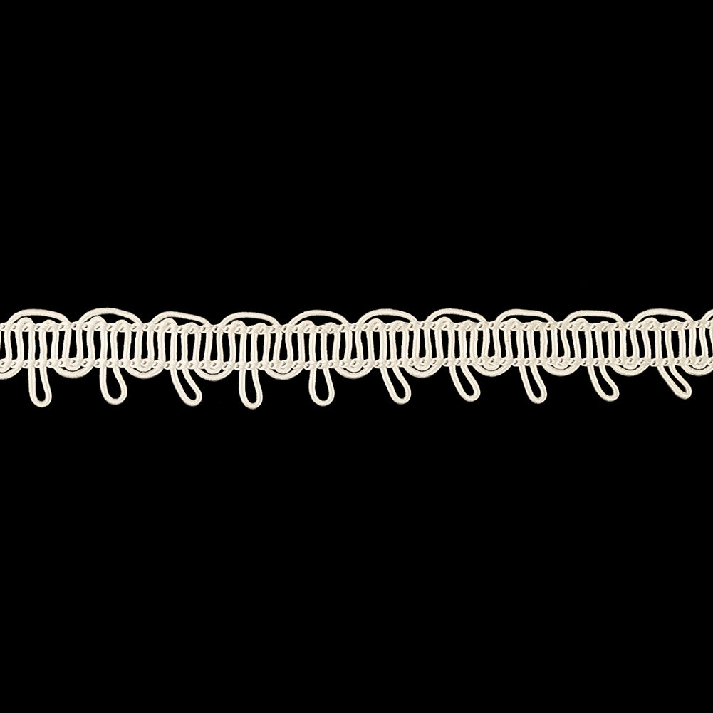 Tofu Waves and Picots Braided Trim - 0.5" Detail