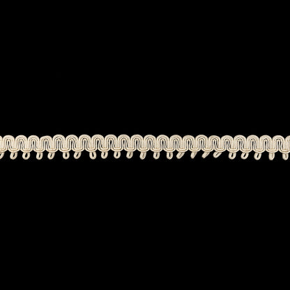 Oyster White Waves and Picots Braided Trim - 0.75"